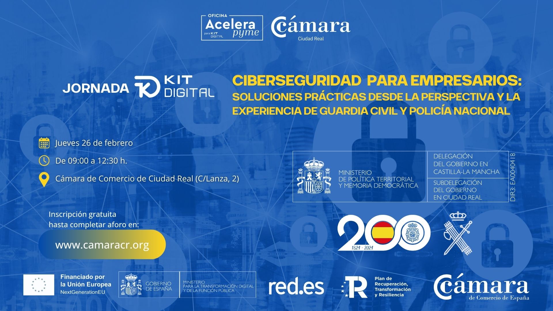 Jornada KIT DIGITAL - Ciberseguridad para empresarios: soluciones prácticas desde la perspectiva y la experiencia de guardia civil y policía nacional