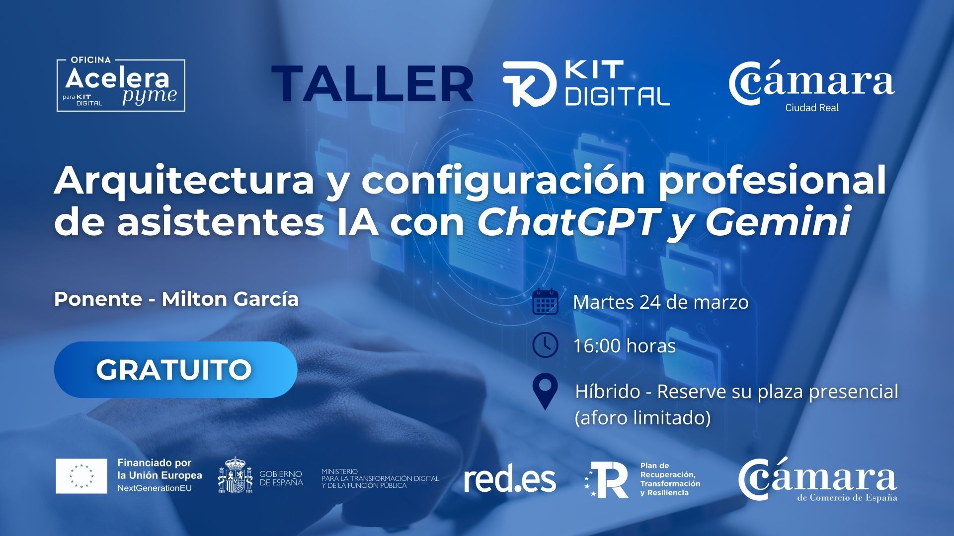 Taller Kit Digital - Arquitectura y configuración profesional de asistentes IA con ChatGPT y Gemini
