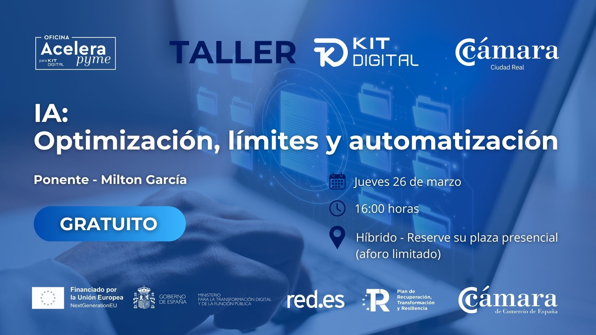 Taller Kit Digital - IA: Optimización, límites y automatización
