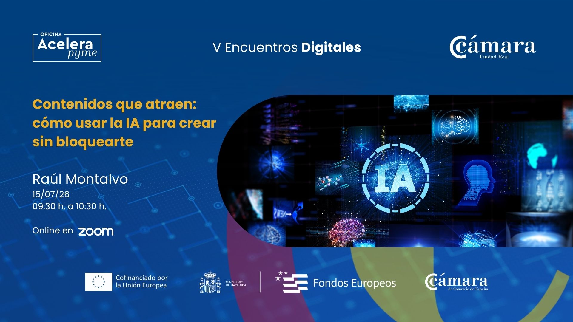 Encuentro Digital 5 - Contenidos que atraen: cómo usar la IA para crear sin bloquearte